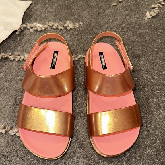 MINI MELISSA SANDALS PINK & GOLD. USA 11. EUR 28/29 - Picture 2 of 8